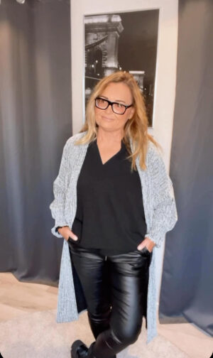 Sara Glittrig kaftan, Silver