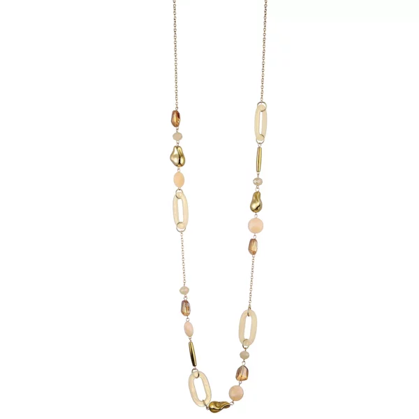 IMG_6461 Halsband Guld creme och rose/ljus taupe, från Gemini.