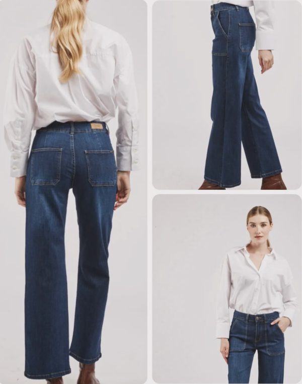 Soffi Jeans vida ben, Blå. OBS! Se Datum, Kommer in ca 16 Jan 2026. Går att lägga order redan nu.