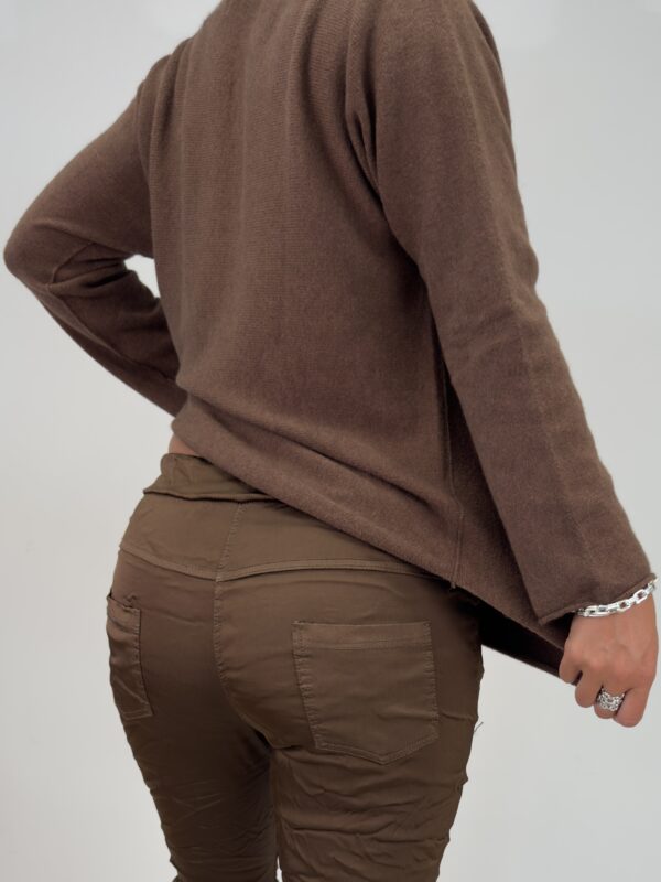 Magisk Glansig byxa, Brun.