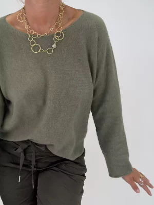 Stella stickad tröja, Army