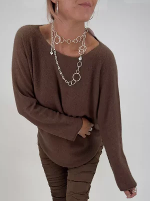 IMG_1236.jpg Stella stickad tröja, Varm Brun.